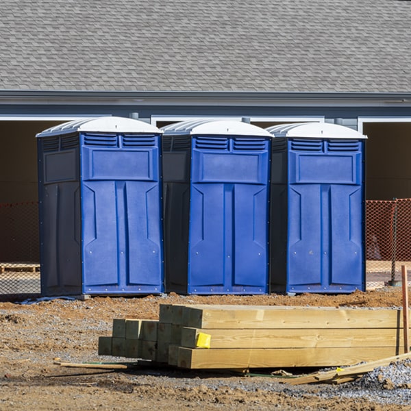 what is the maximum capacity for a single porta potty in Slaterville Springs New York